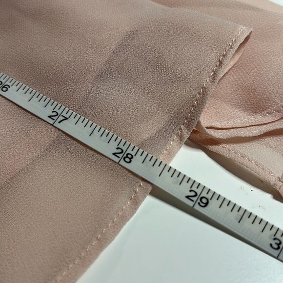 Bcbgeneration light pink blush sleeveless dress choker  + keyhole neck SZ XS - Picture 12 of 13